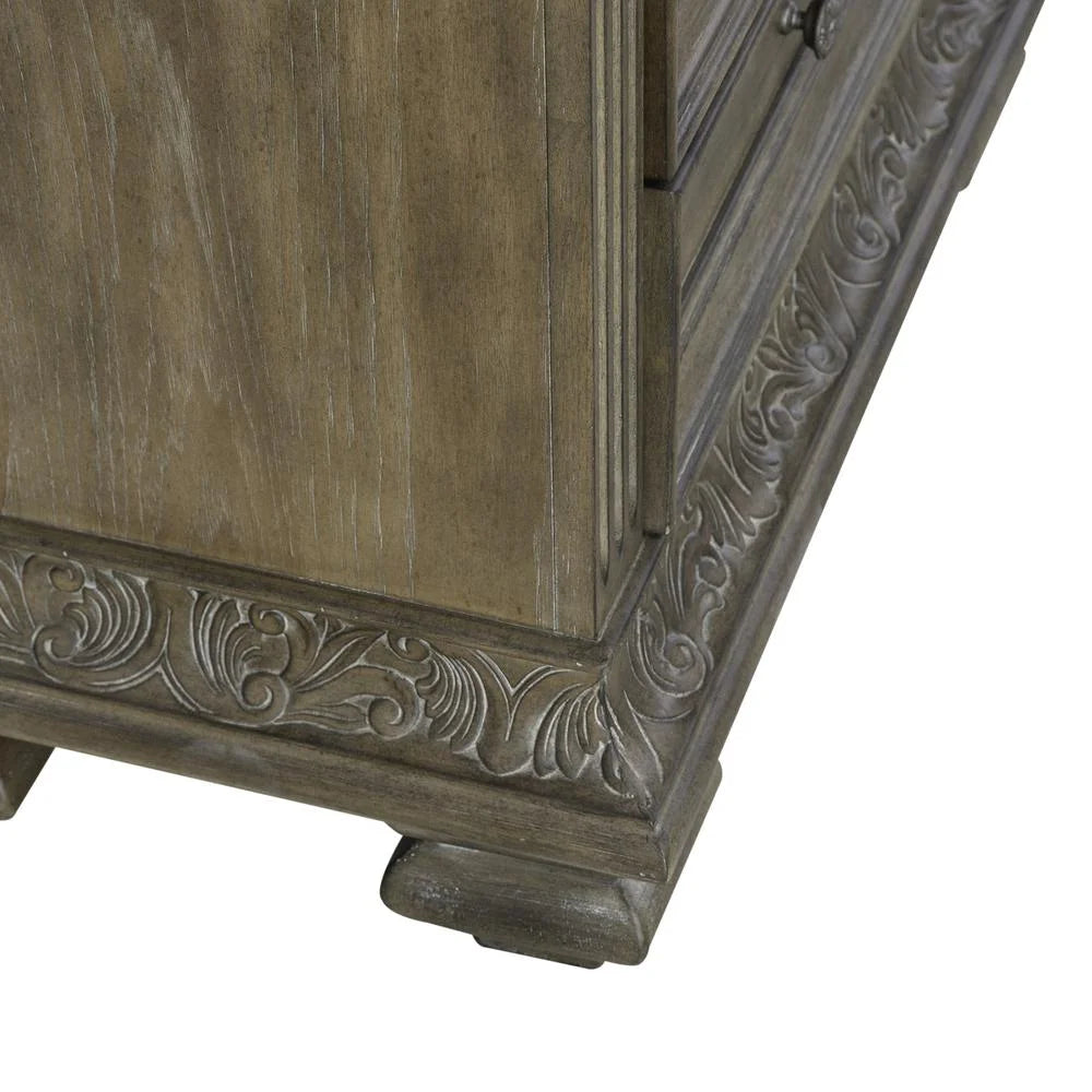 3-Drawer Wood Nightstand C77107