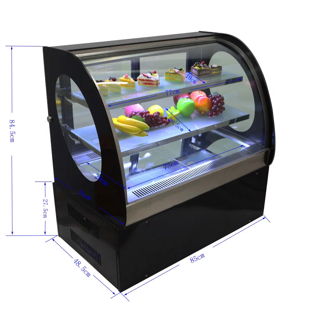35" Curved Refrigerated Cake Display Cabinet O83700