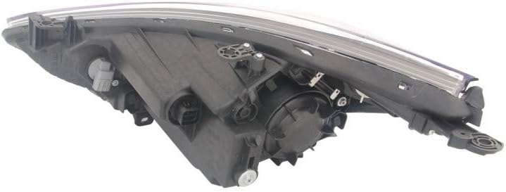 Hyundai Accent Headlight 2012 2013 2014 2015 Pair Black Housing O973