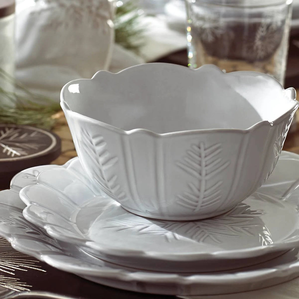 Alpine Carved 4-Piece Accent Plate Set V53834