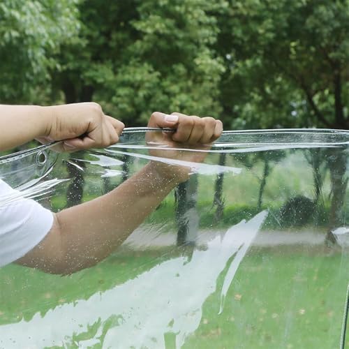 Clear Waterproof Tarpaulin with Grommets, 0.35mm, 3 * 4M P2877