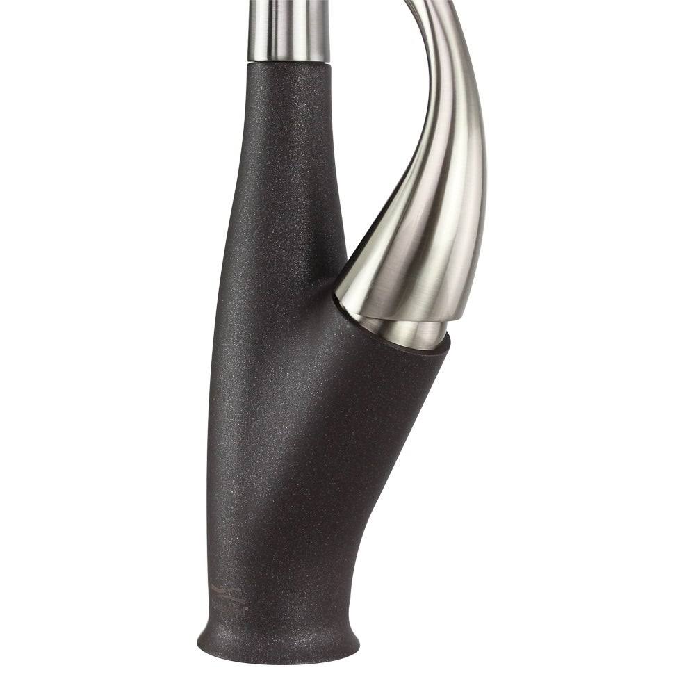 Luxe Stainless/Cafe Latte Pull-Down Kitchen Faucet U541