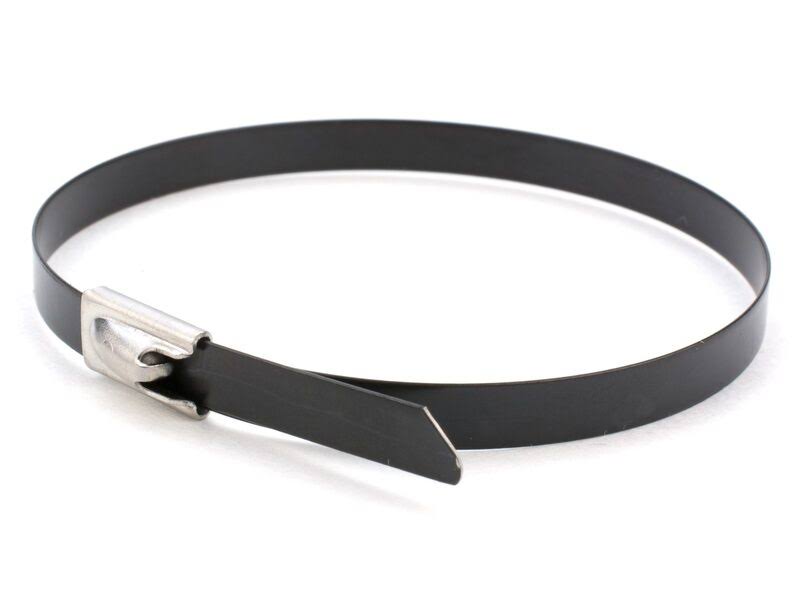 20 inch Plastic Coated Stainless Steel Cable Tie - 100 Pack U811