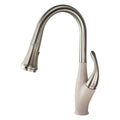 Luxe Stainless/Cafe Latte Pull-Down Kitchen Faucet U541
