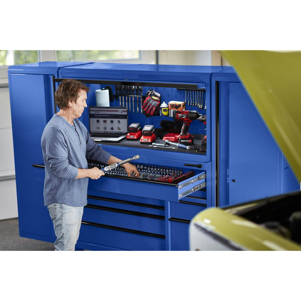 56 in. x 22 in. Blue Work Center Hutch G5097