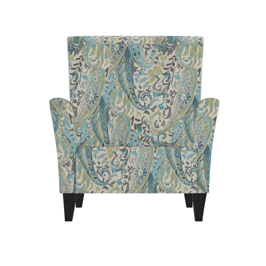Transitional Flared Arm Armchair Multi Mango Paisley I6506