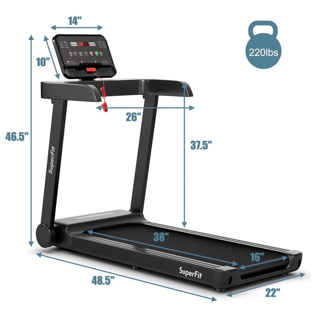 Electric Motorized Treadmill with LED Display S495419