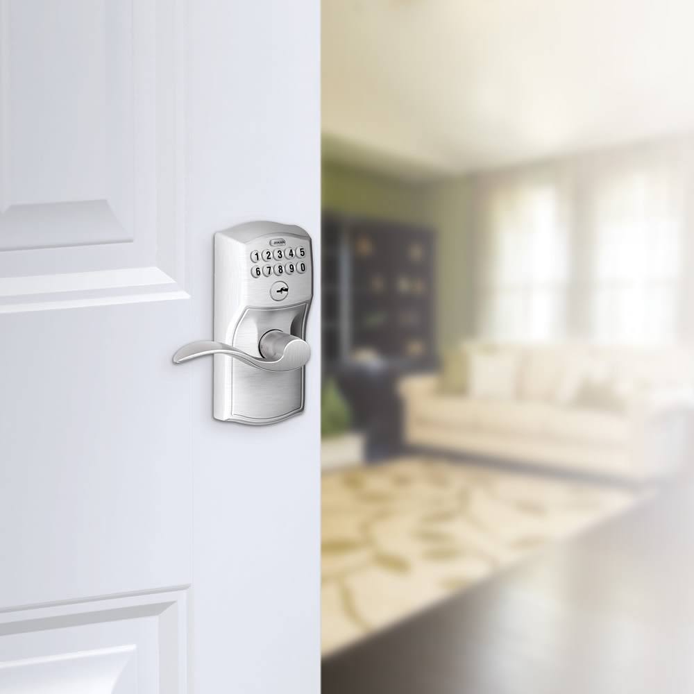 Satin Chrome Keypad Entry Leverset I824465