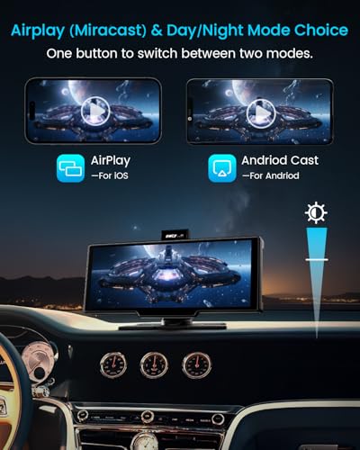 10'' Portable Apple Carplay Car Stereo Touch Screen K60563