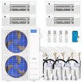54,000 BTU 4 Zone Ceiling Cassette Ductless Air Conditioner and Heat Pump Y35594