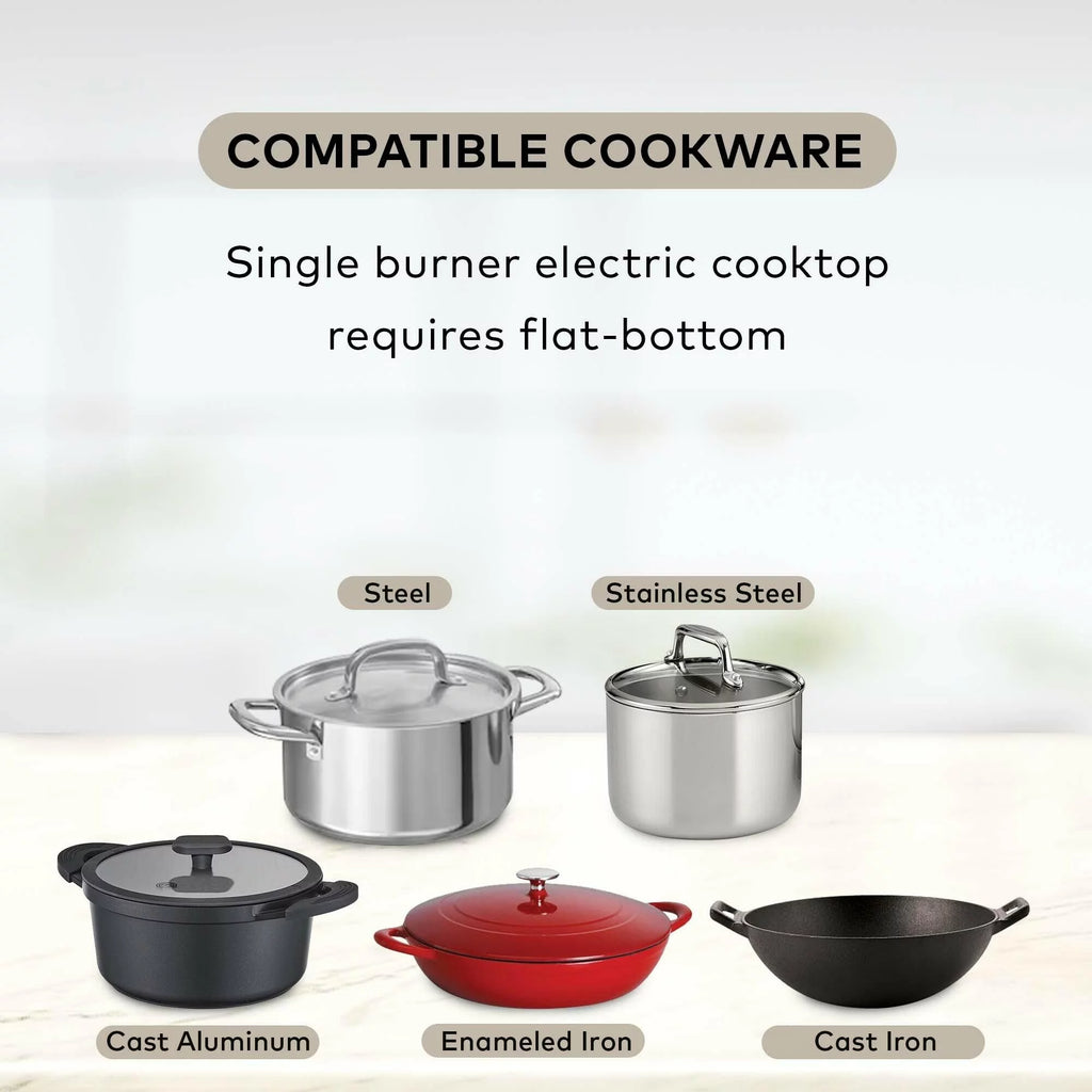 1800W Portable Induction Cooktop with Fry Pan D9340