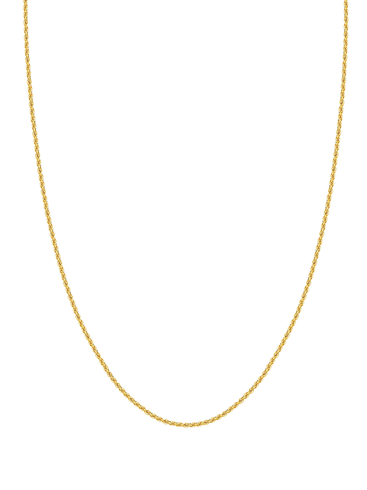 18" 1.05mm Diamond Cut Double Rope Necklace Y559