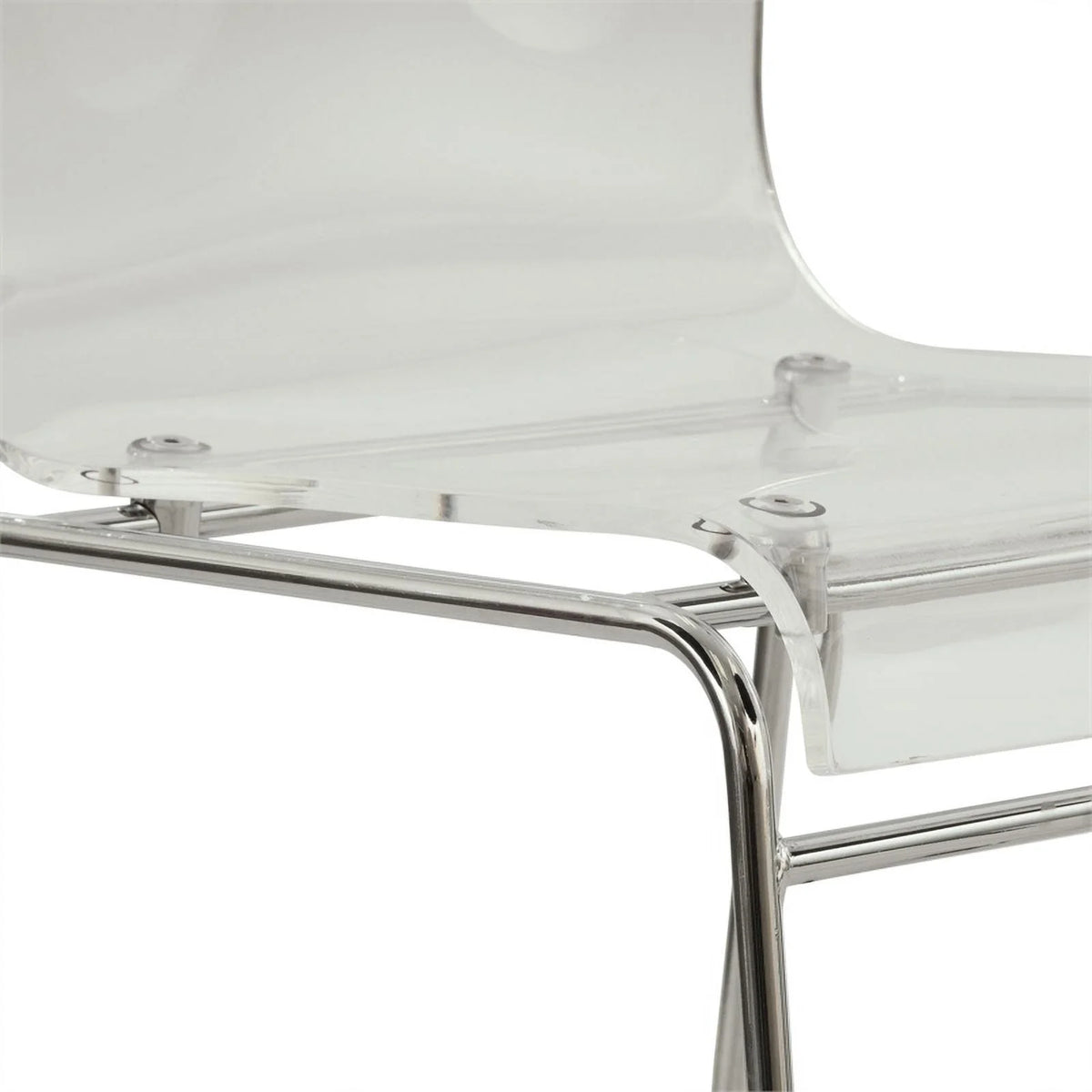 Clear Acrylic Dining Side Chair Set of 2 V3701
