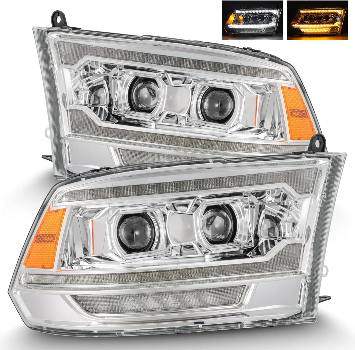 Black LED Projector Headlights P765