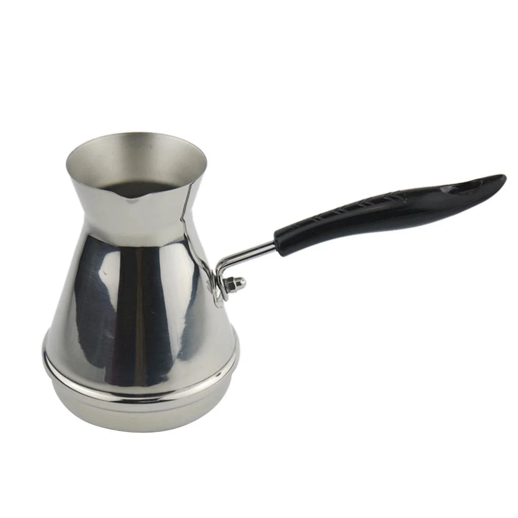 2 Pcs Stainless Steel Turkish Coffee Pot 17oz E836