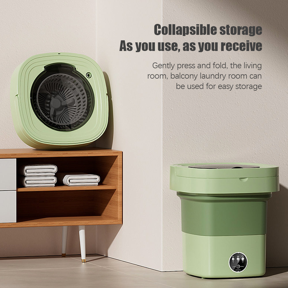Portable Washing Machine with UV Sterilization Foldable Dryer with Drain Hose M320474