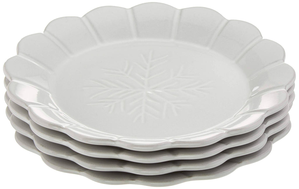 Alpine Carved 4-Piece Accent Plate Set V53834