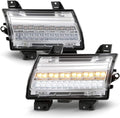 Chrome Housing LED Parking Lights Sequential Signal Lamps Set L999