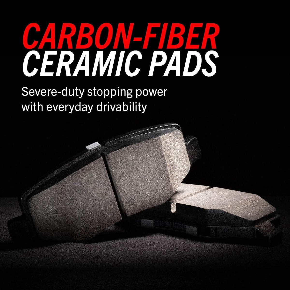 Front and Rear Carbon Fiber Brake Pads with Drilled & Slotted Brake Rotors Kit F132690