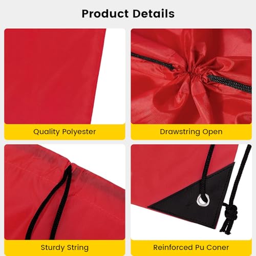 100 Pcs Lightweight Drawstring Bags Bulk Blue E384
