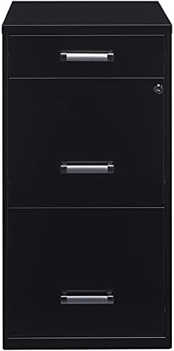 Black 3 Metal Organizer Pencil Drawer Vertical File Cabinet A9995