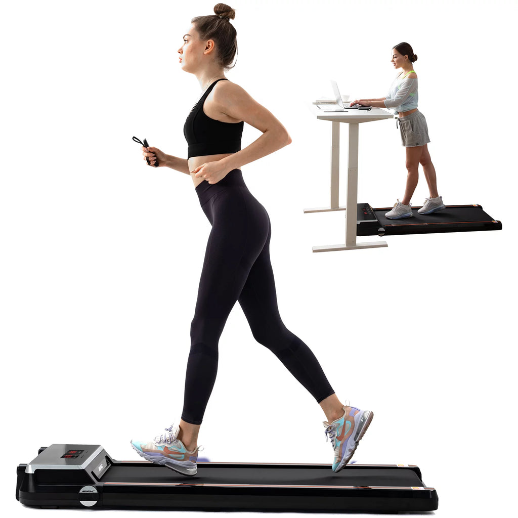 White Slim Under Desk Treadmill G453