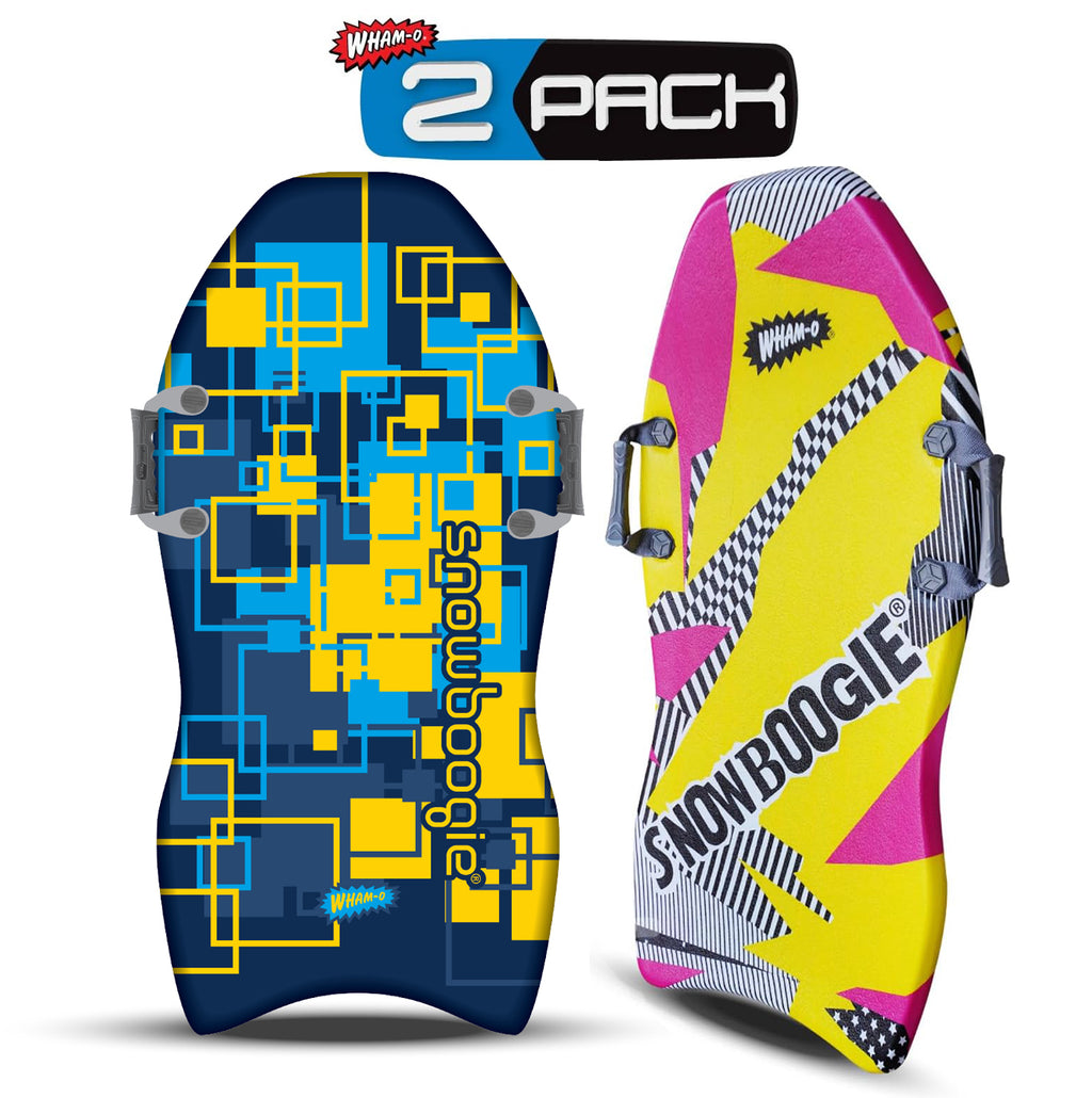 40" 2 Pack Single Rider Snow Sleds with Side Handles PE Foam Core V69667