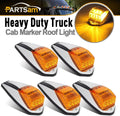 Truck Cab Roof Marker Lights 5PCS Clear/Amber LED Waterproof U87567