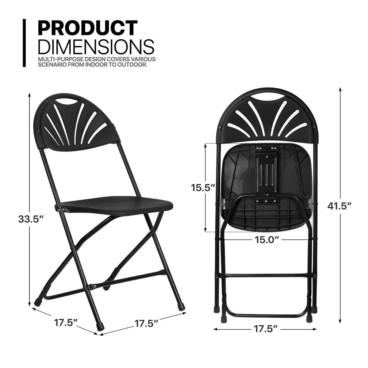11 Pieces Heavy Duty Utility 8 Ft Folding Plastic Dining Table with Handle and Chair Set E9210