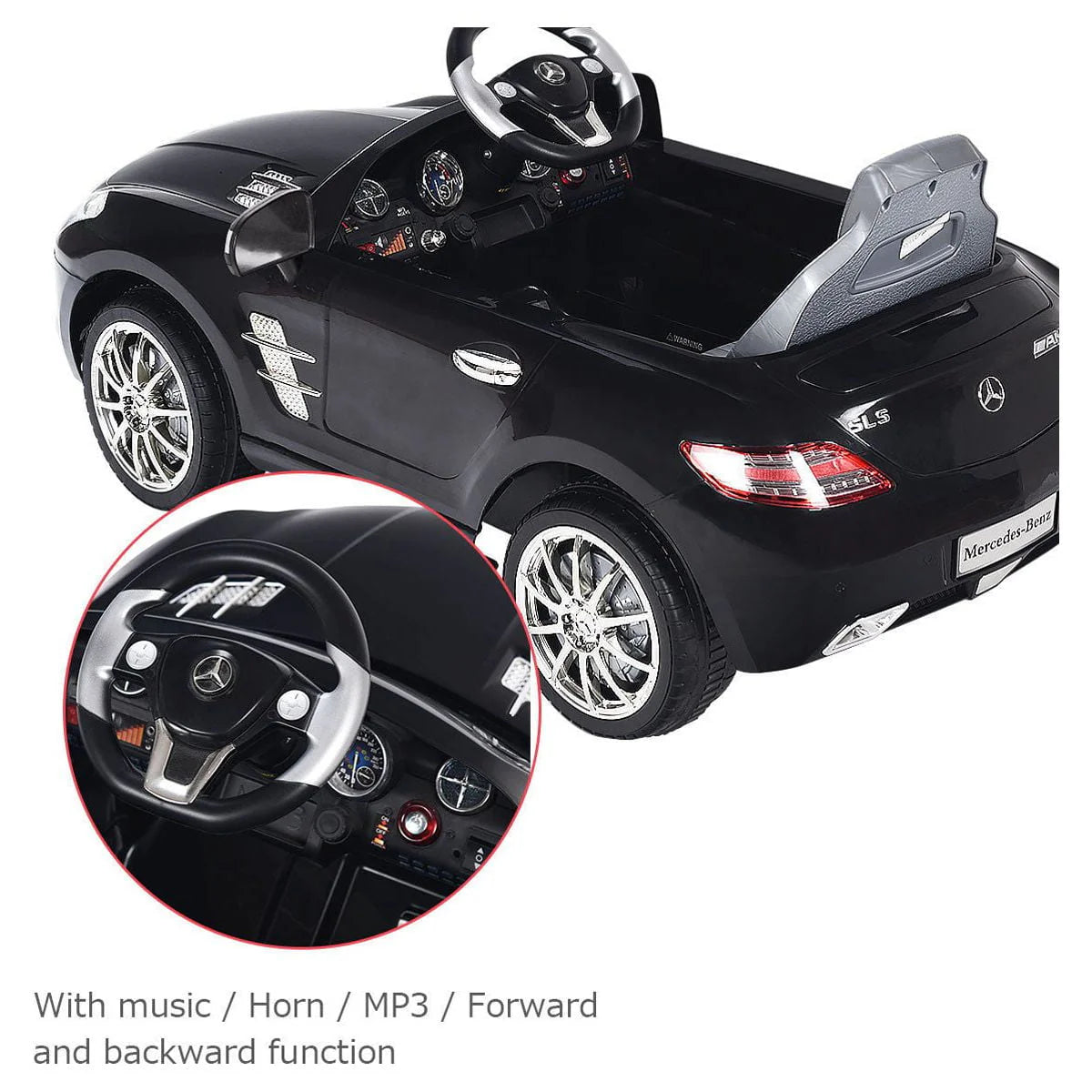 Black Kids Ride On Car W931702