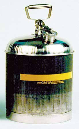 Stainless Steel Safety Can, 2 1/2 Gallon M64652
