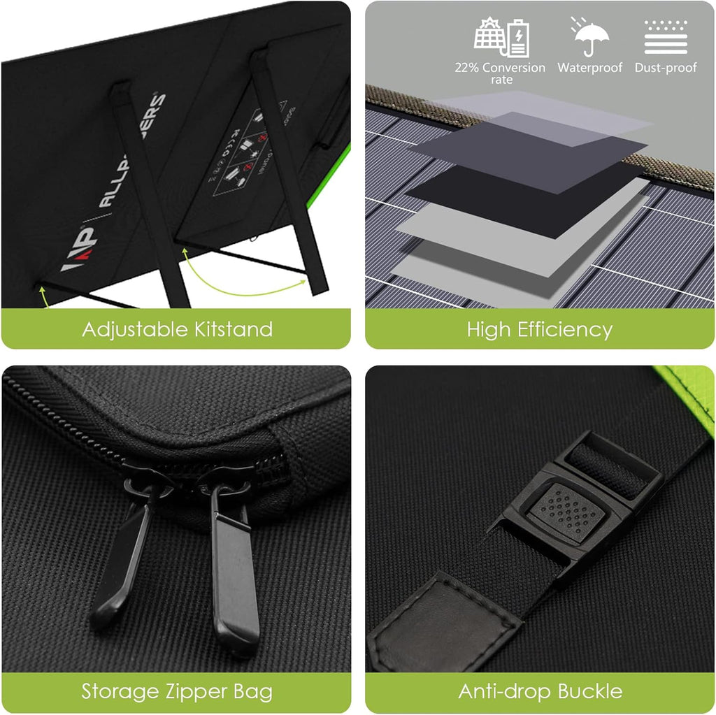 200W Portable Foldable Solar Panel Kit M987250