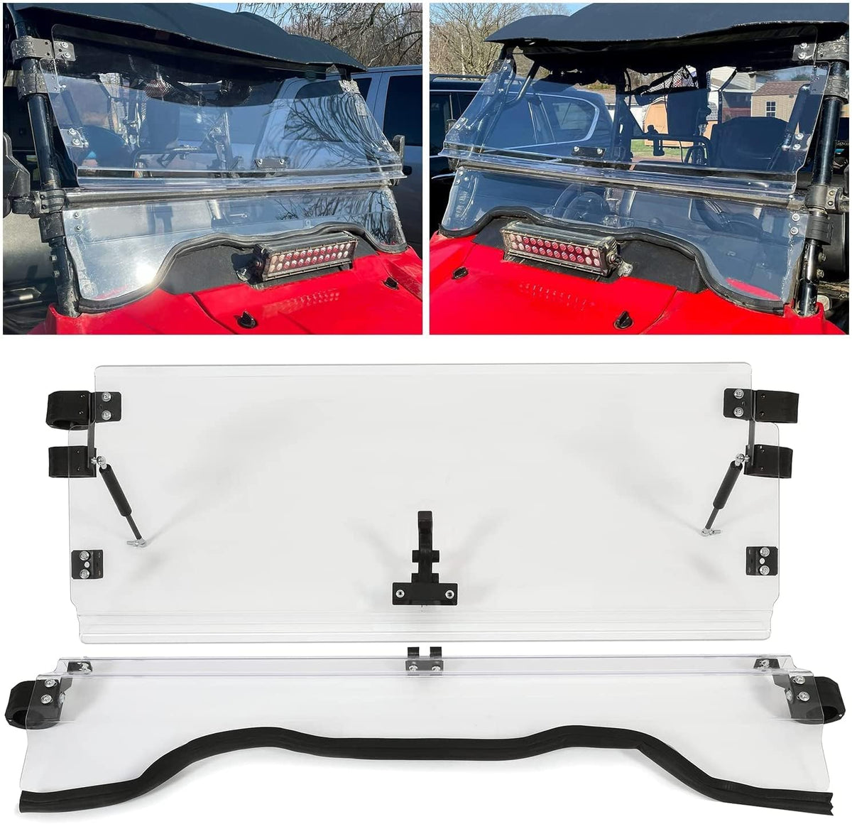 3-in-1 Clear Folding Windshield E167