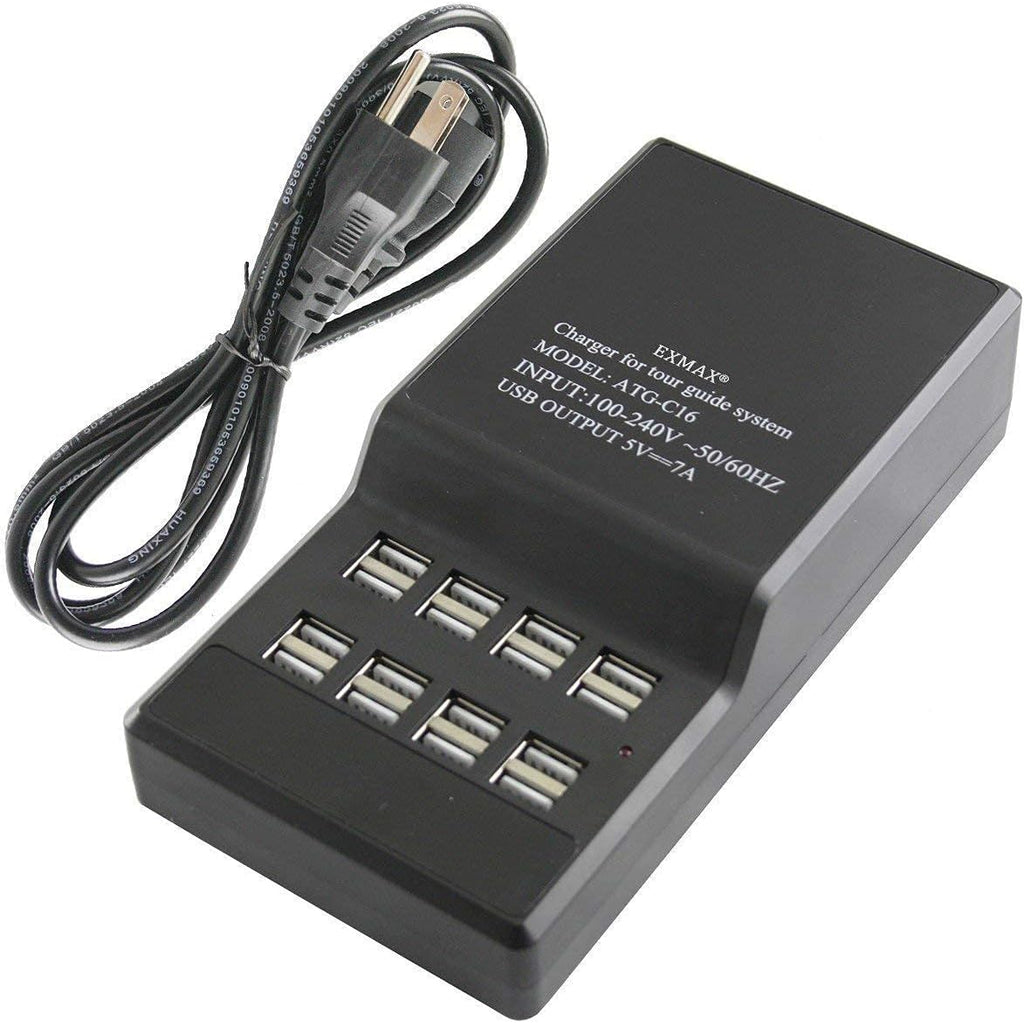 1 Transmitter 15 Receivers Wireless Tour Guide System with Charge Station E821328