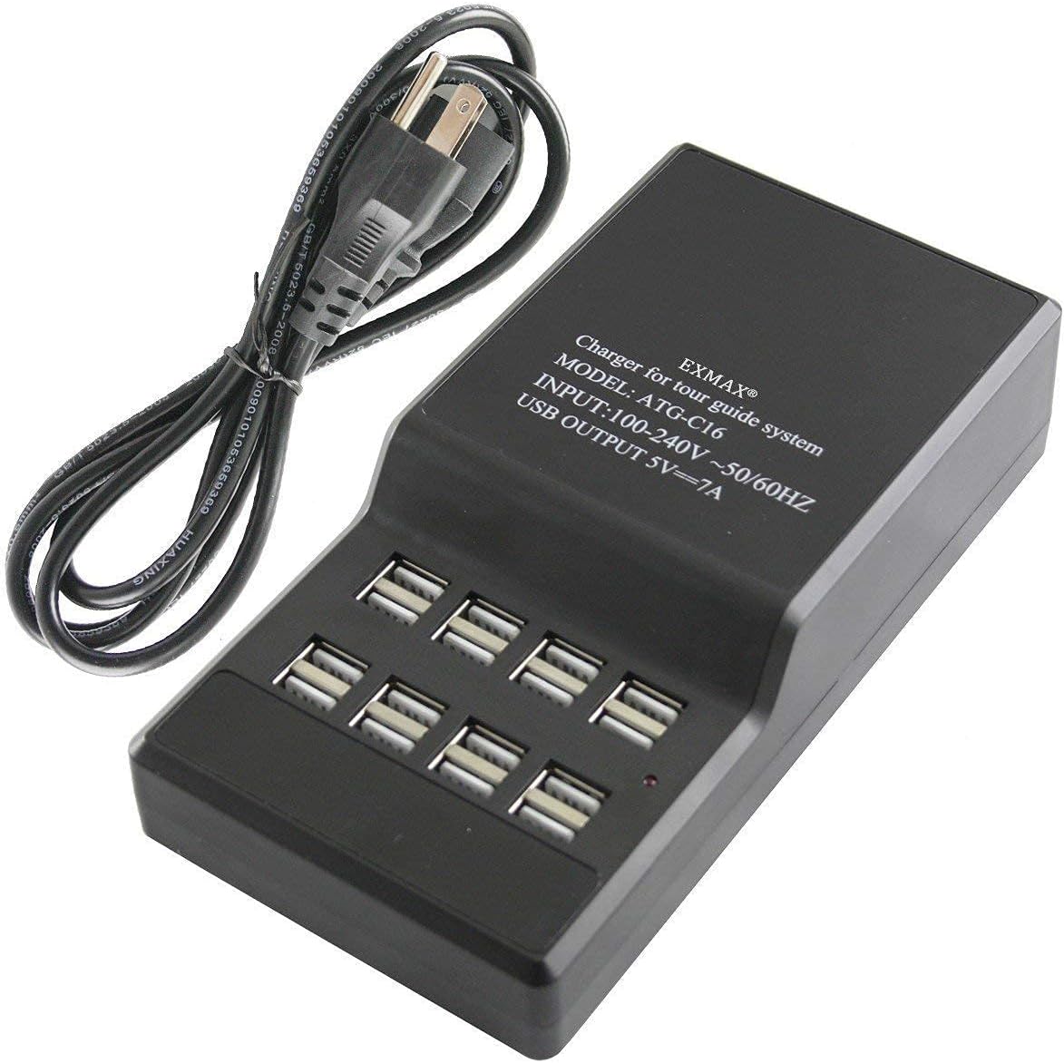 1 Transmitter 15 Receivers Wireless Tour Guide System with Charge Station E821328