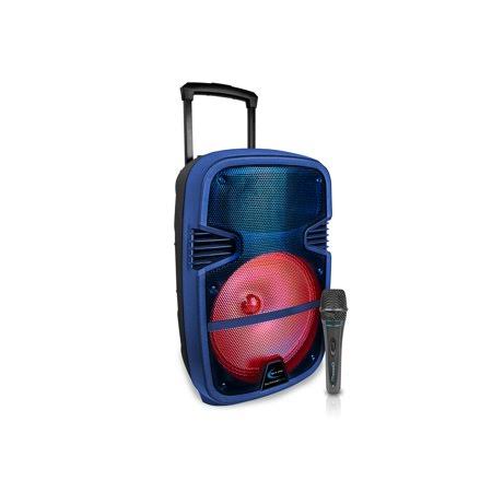 Blue Rechargeable Bluetooth LED Speaker X61872