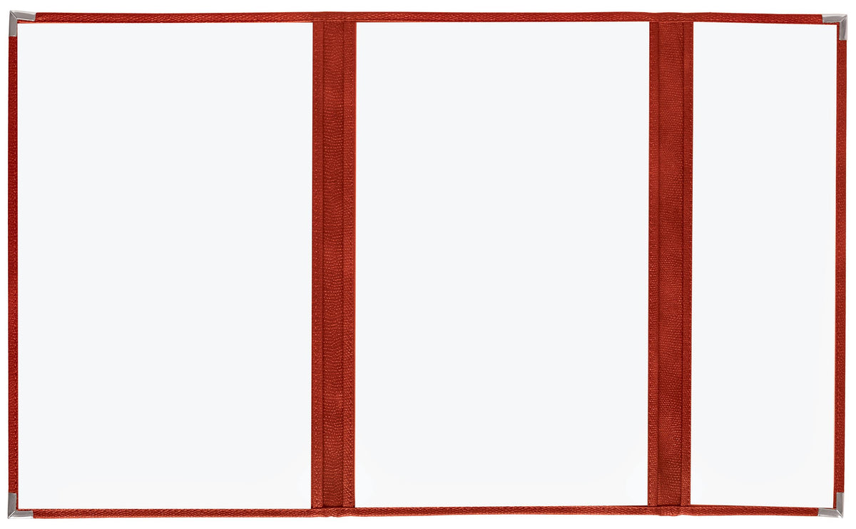 Red Double + Half Cafe Menu Cover, 8½x11, Pkg of 10 X251