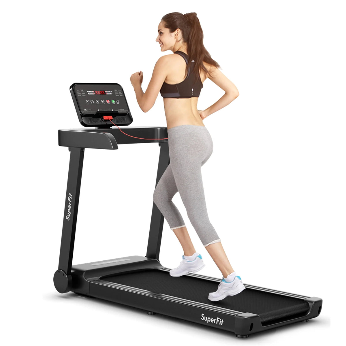 Electric Motorized Treadmill with LED Display S495419