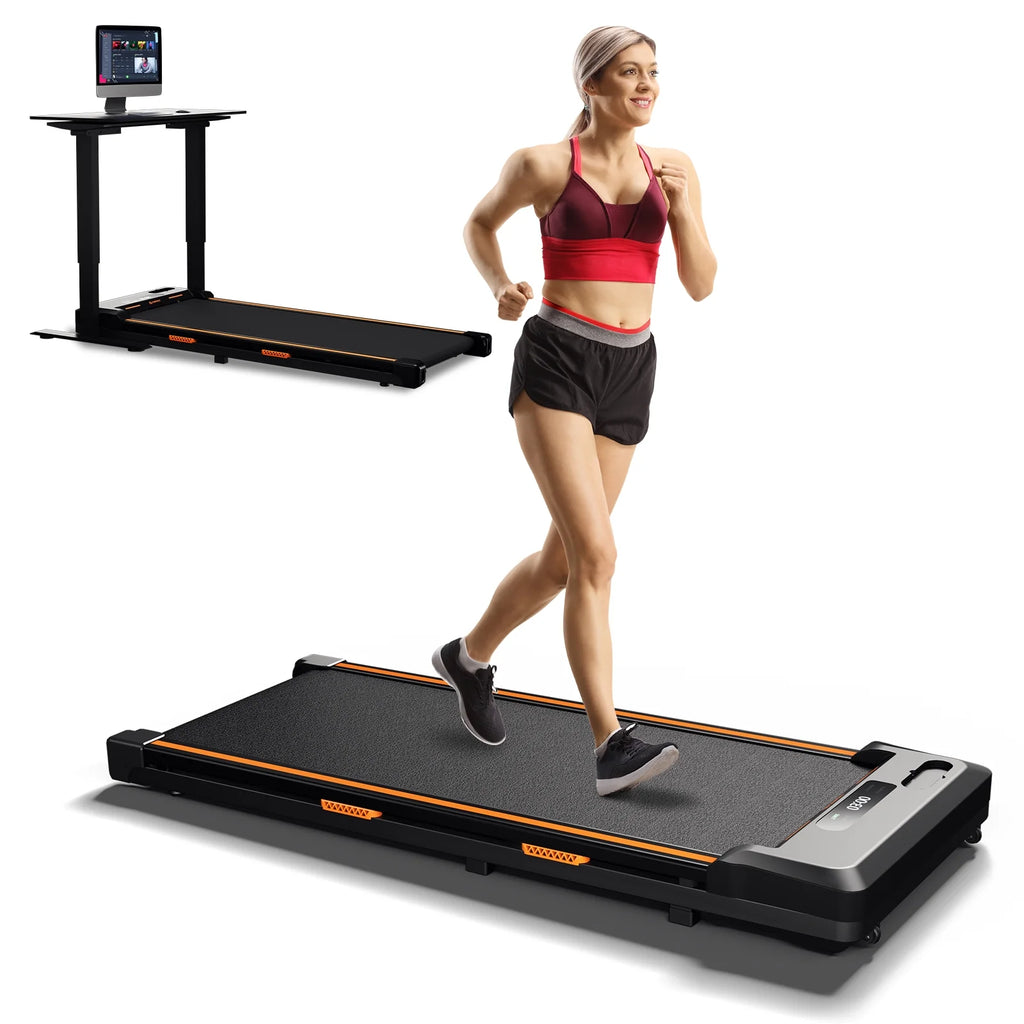 2 in 1 Under Desk Treadmill with Remote Control and LED Display A7457