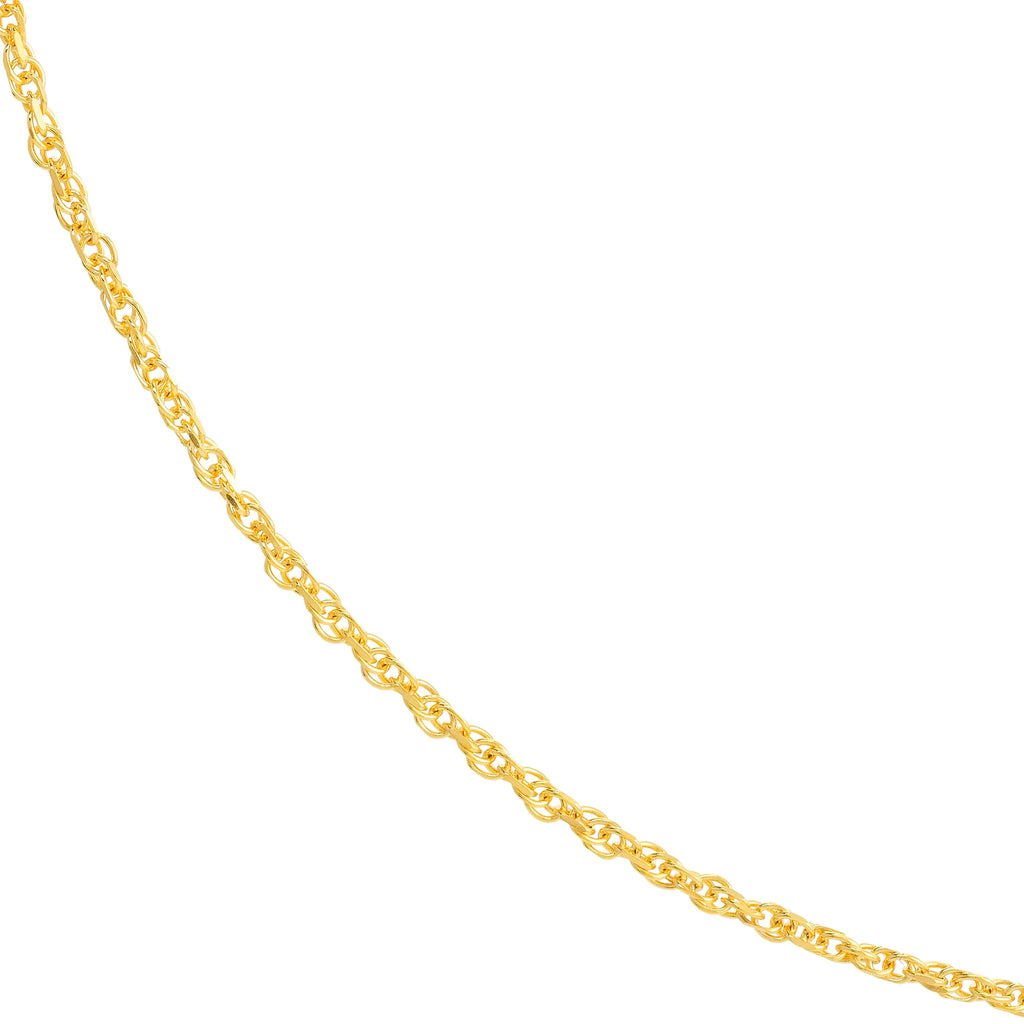 18" 1.05mm Diamond Cut Double Rope Necklace Y559