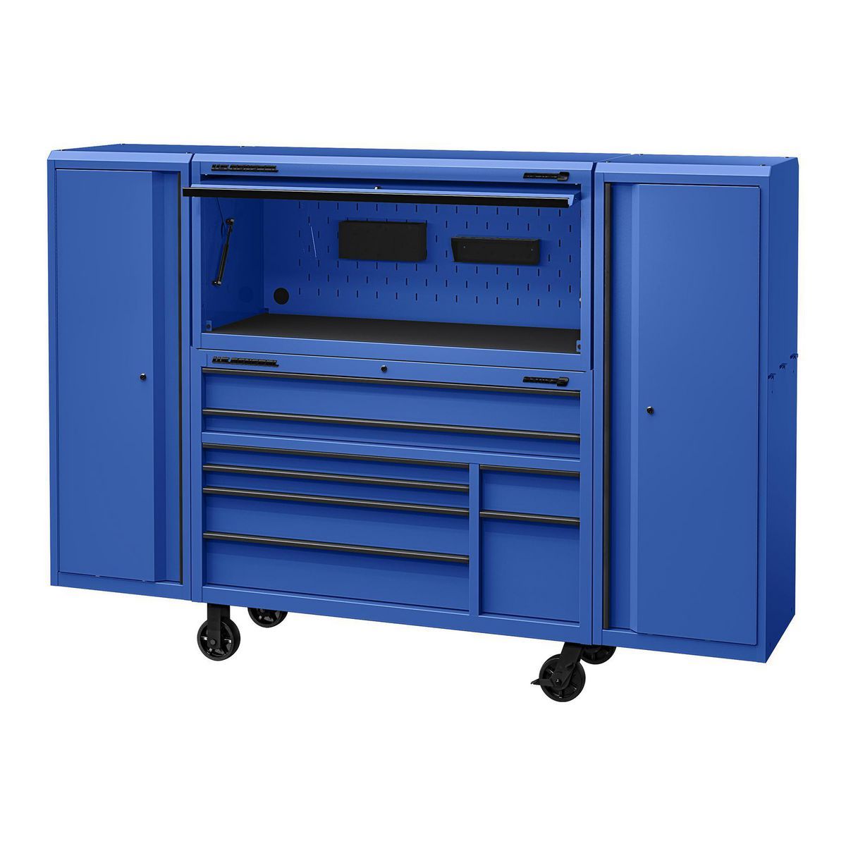56 in. x 22 in. Blue Work Center Hutch G5097