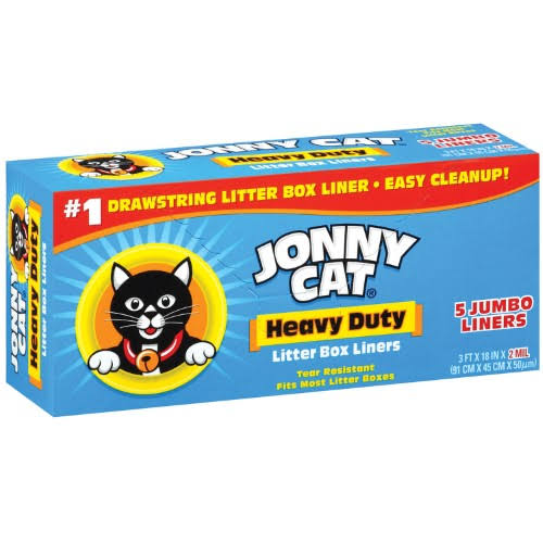 Heavy Duty Jumbo Litter Box Liners, 5 Liners P105858