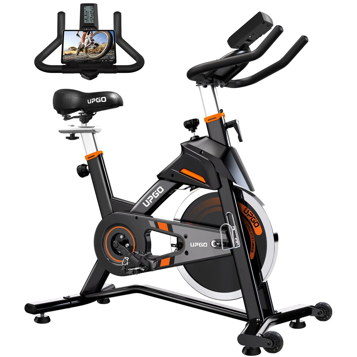 Indoor Cycling Stationary Exercise Bike with 330LBS Capacity J504768