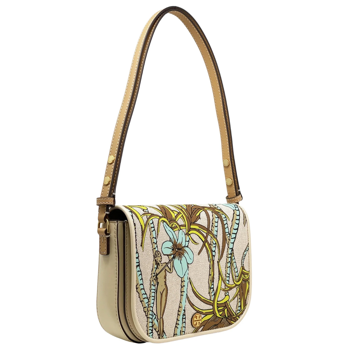 Women's Printed Canvas Convertible Crossbody Bag T7226