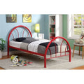 Red Full Metal Arch Bed B53077