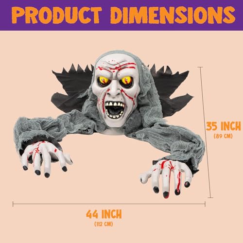 Sound Activated Halloween Groundbreaker Crawling Doll I719