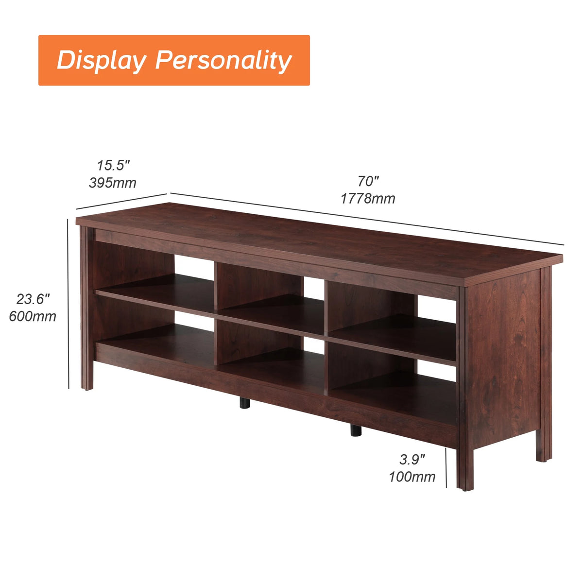 Brown Wood TV Stand Q5944