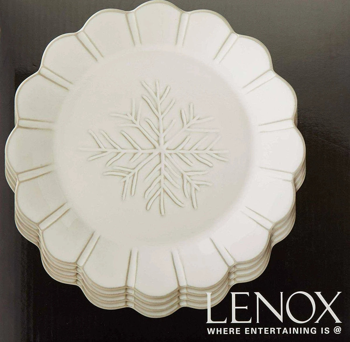 Alpine Carved 4-Piece Accent Plate Set V53834