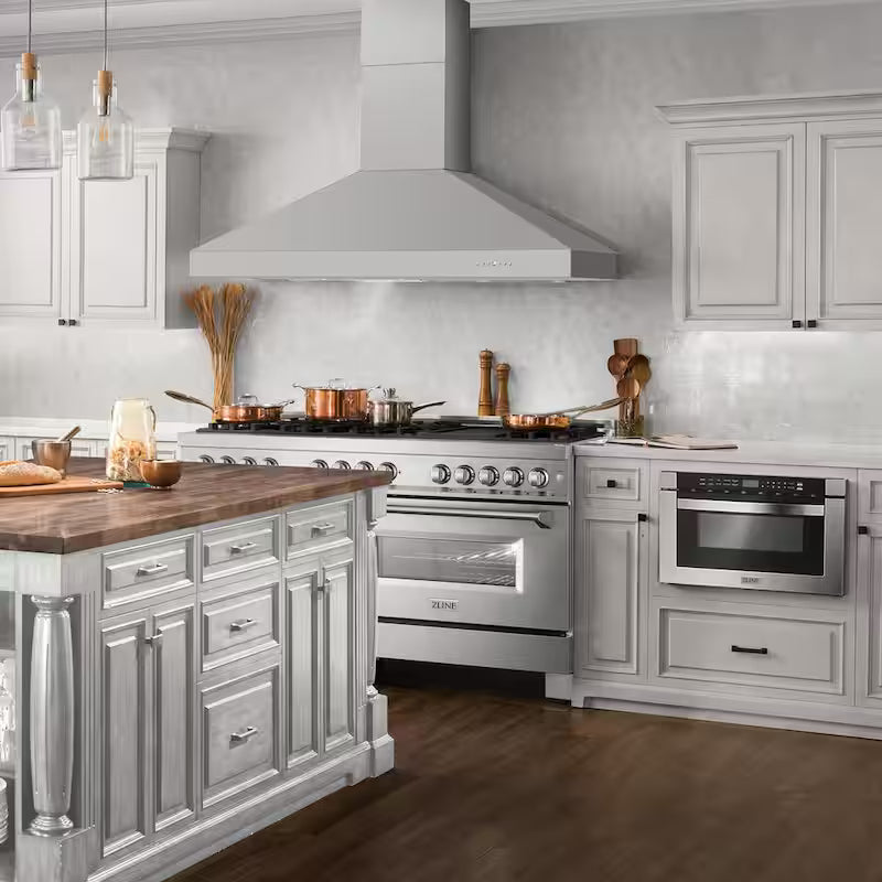 60 in. 500 CFM Convertible Wall Mount Range Hood in Stainless Steel J255