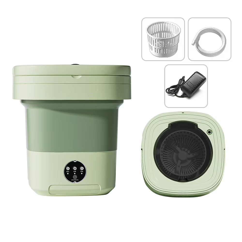 Portable Washing Machine with UV Sterilization Foldable Dryer with Drain Hose M320474